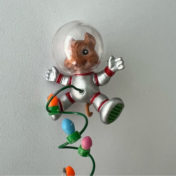 1990 Enesco Merry Moustronauts Mouse Spaceship Ornament - Picture 3 of 5